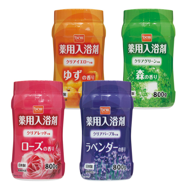 レギュラータイプの薬用入浴剤4種類