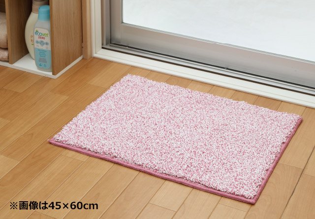 ＤＣＭ ふわさら吸水バスマット ピンク