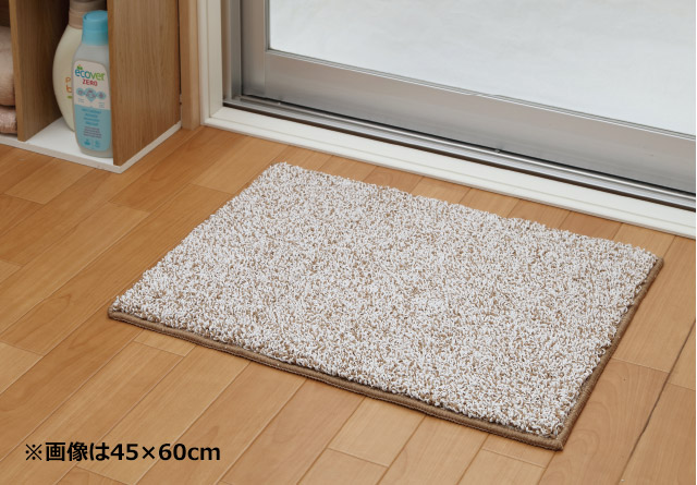 ＤＣＭ ふわさら吸水バスマット ブラウン