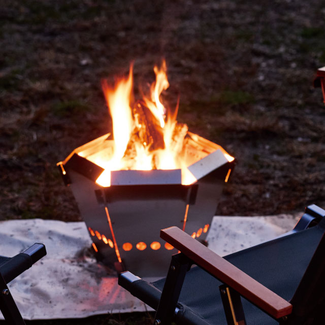 焚き火台セット(DCM焚き火台,CAPTAIN STAGトング,シート,吹き棒) 焚き火台セット(DCM焚き火台,CAPTAIN STAGトング,シート,吹き棒