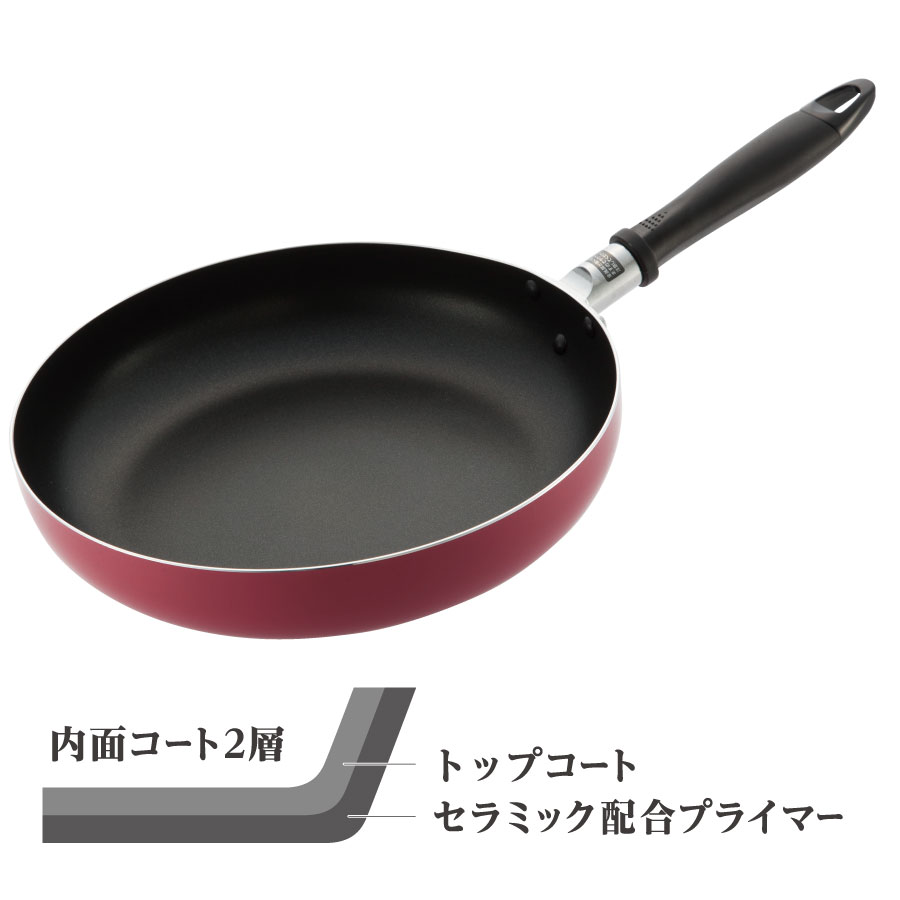 フッ素コートフライパン