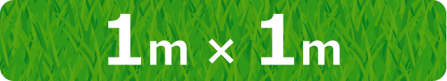 ＤＣＭ 防草・透水 人工芝 １ｍ×１ｍ