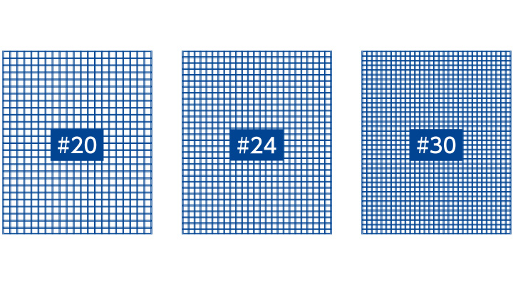 網目（ネット）の種類