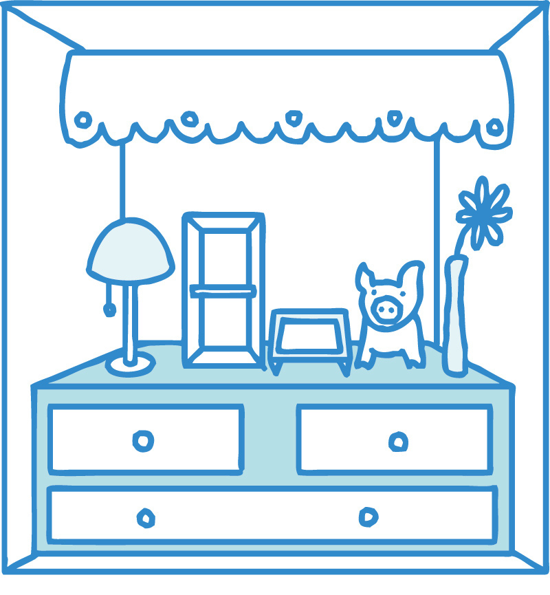 ライトアップで雰囲気のある部屋づくり。