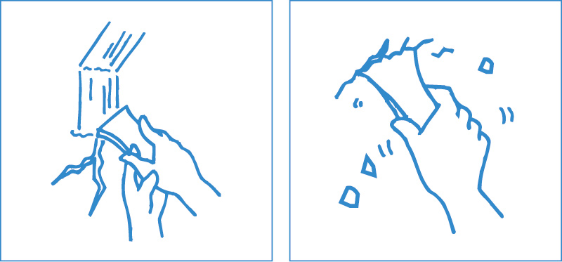 壁のヒビ割れや穴を補修し、古い塗料をしっかり落とします。