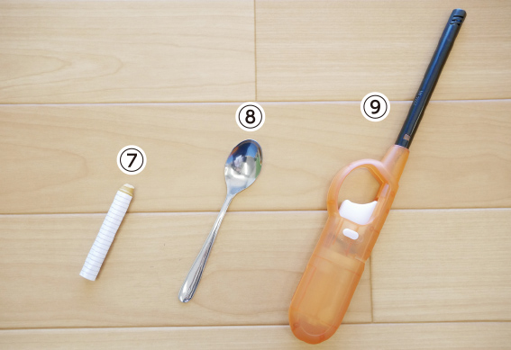 補修クレヨン／スプーン／ライター