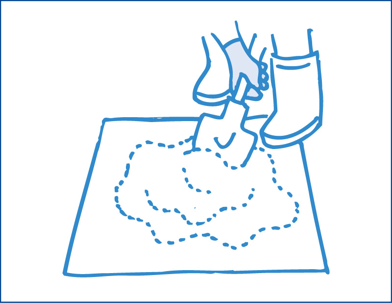 3回以上よく練り合わせます。