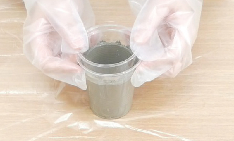 セメント小物入れの作り方手順4