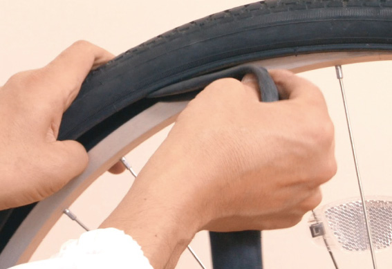 タイヤチューブのメンテナンス