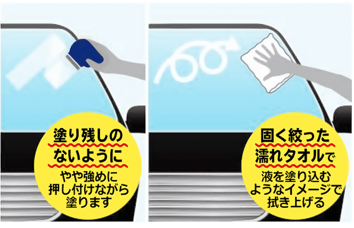 塗り残しのないように塗って拭き上げる