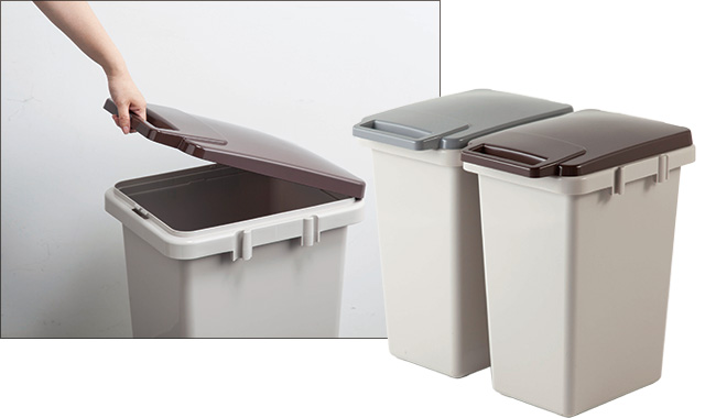 ハンドル付きで蓋が開けやすい