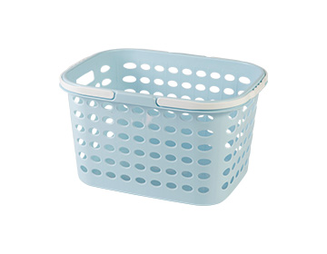 ＤＣＭ ランドリーバスケット M ブルー