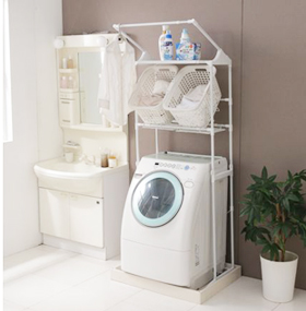 DCM　ランドリーラック ハンガーバー付