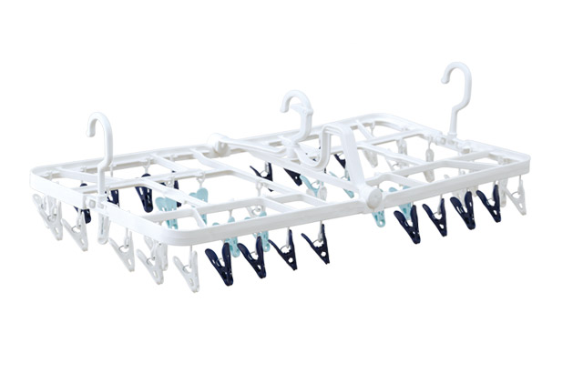 ＤＣＭ 分けて干せる角ハンガー 42ピンチ