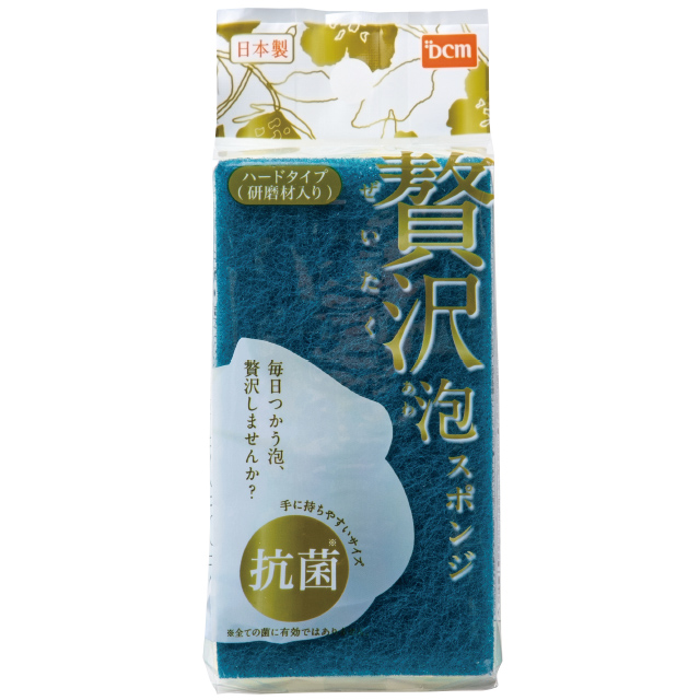 ＤＣＭ 贅沢泡スポンジ 抗菌ハードタイプ