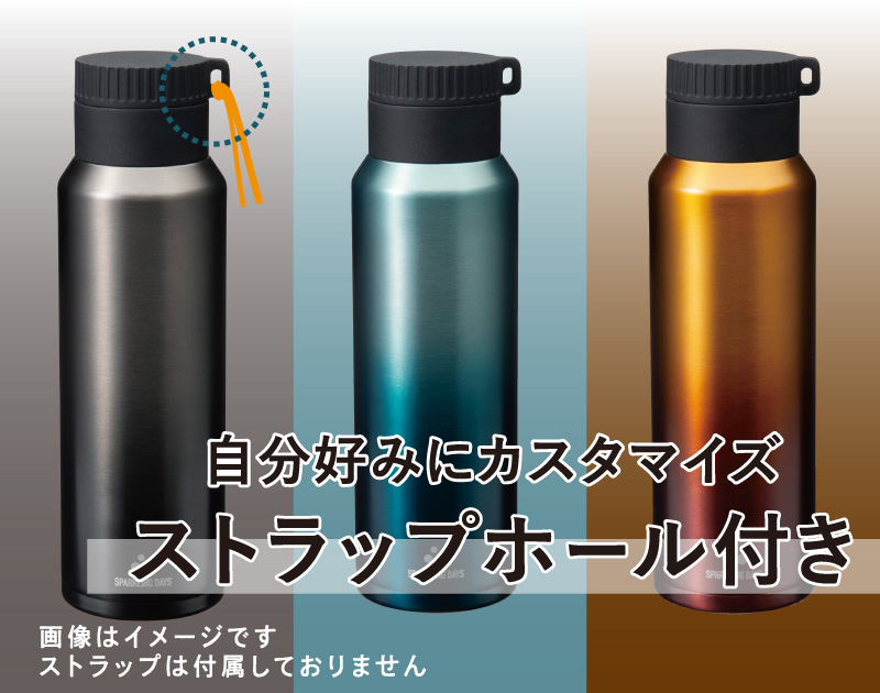 3色のカラー展開。ストラップホール付き