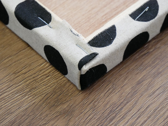 布の折り込み(アップ)