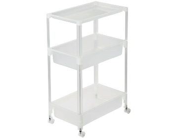 ＤＣＭ すき間ワゴン 3段 ワイド