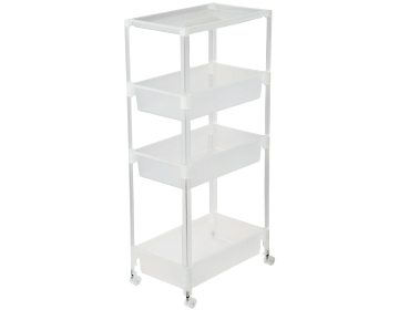 DCM　すき間ワゴン 4段 ワイド