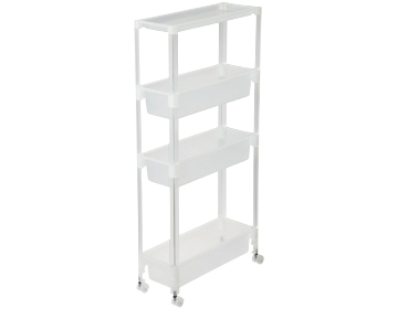 ＤＣＭ すき間ワゴン 4段 スリム