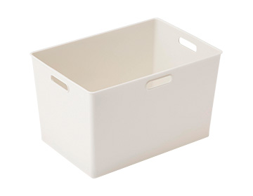 ＤＣＭ 収納ボックス  L アイボリー 387x264x236mm