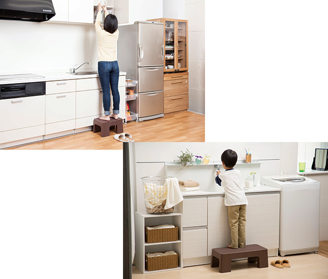 多用途のステップ&スツール