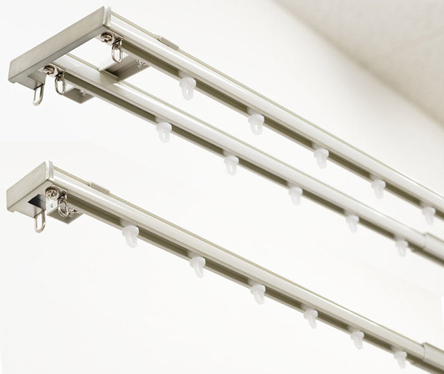 とても静かなカーテンレール