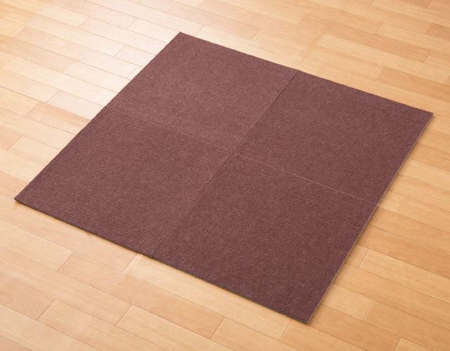 ＤＣＭ 防音吸着タイルマット　ブラウン