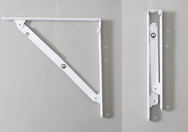 折りたたみ式棚受け金具