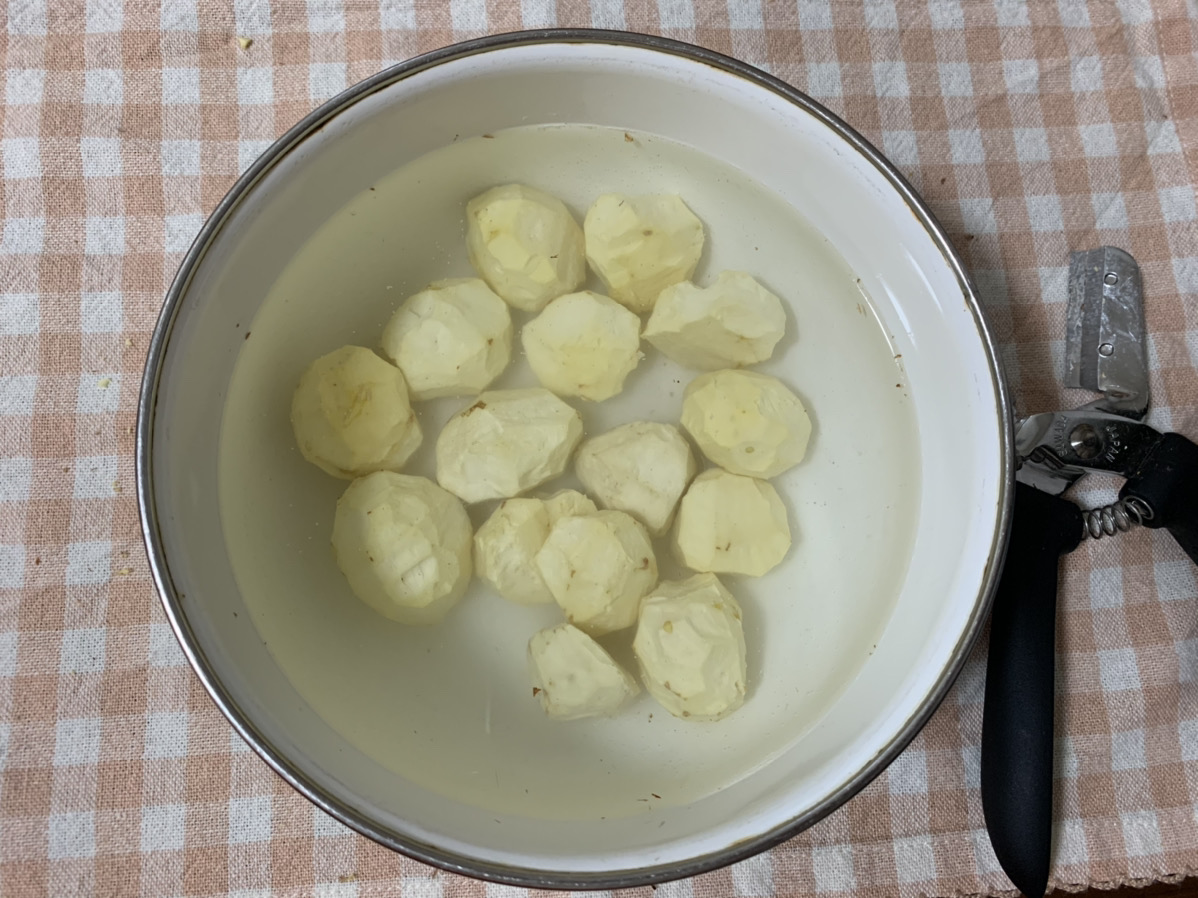 栗くり坊主　アク抜き