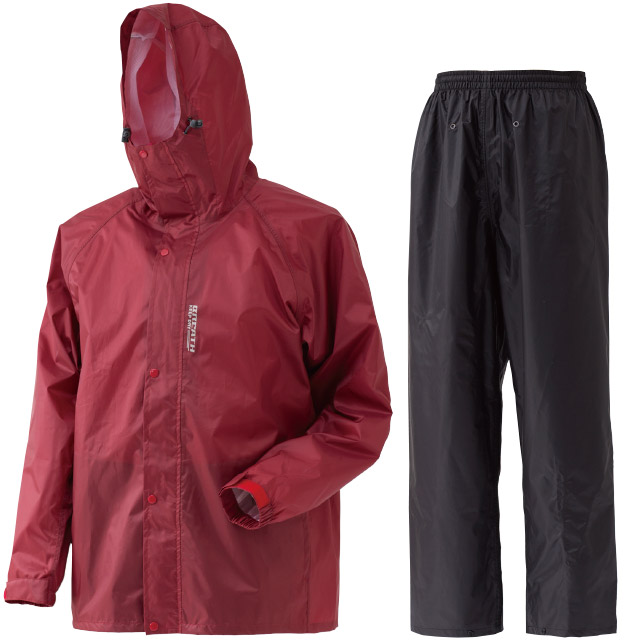 ＤＣＭ 透湿防水レインスーツ レッド