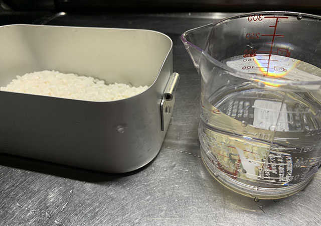 メスティン~基本の炊飯~