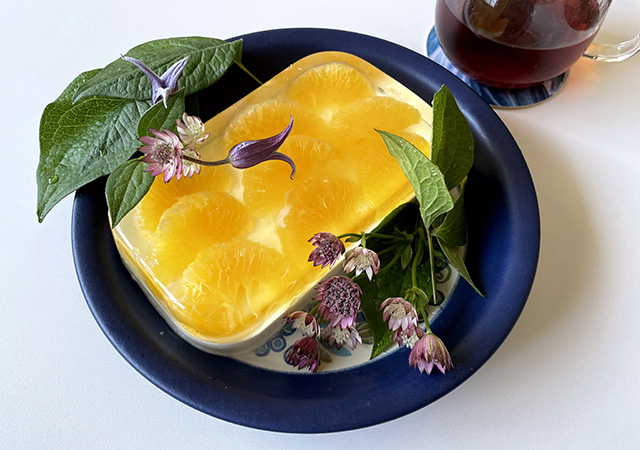 1.甘夏のゼリーケーキ