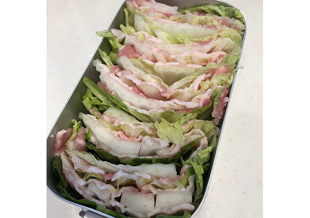 豚バラミルフィーユ　作り方