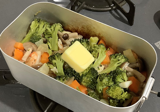 6.麺つゆ+バター味の炊き込みご飯