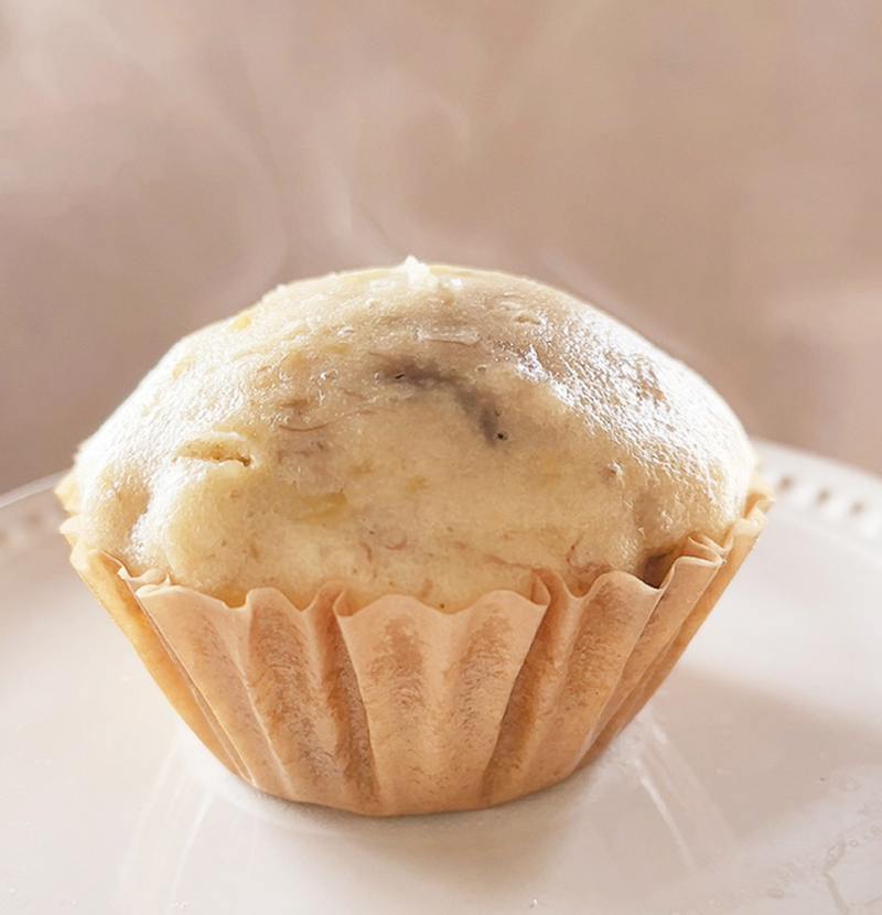 バナナ蒸しパン