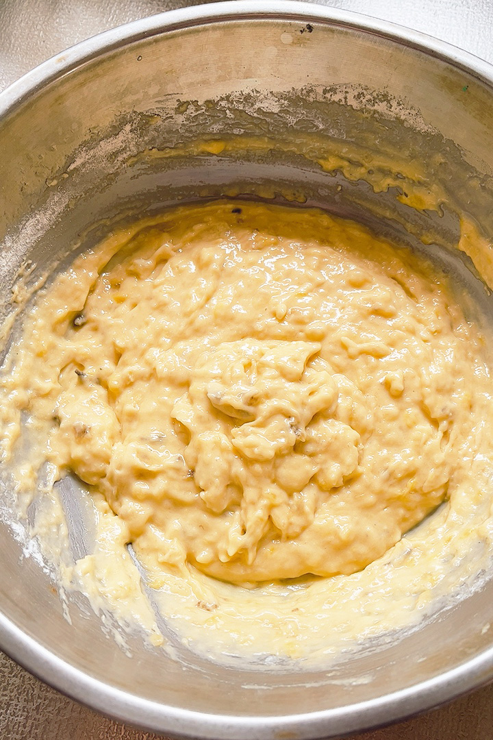 バナナ蒸しパンのレシピ