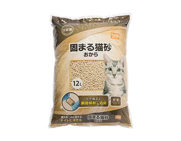ＤＣＭ 固まる猫砂 おから12L