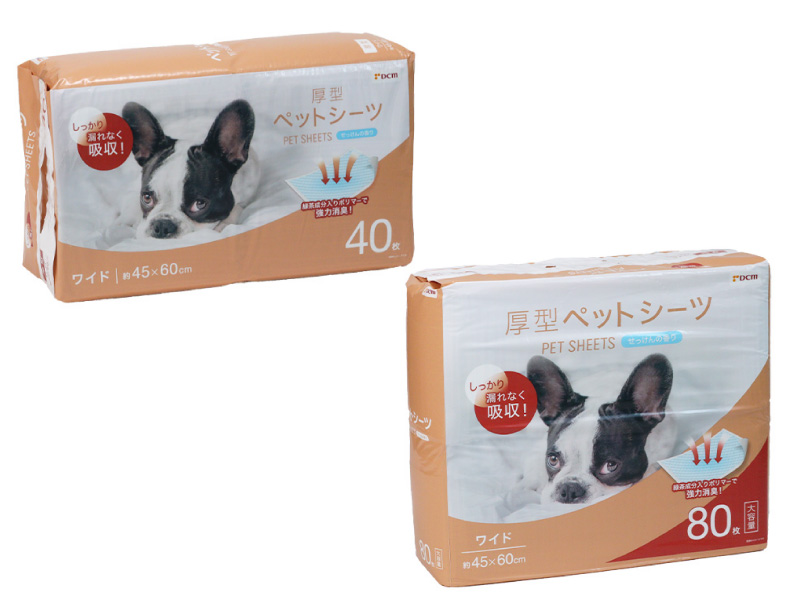 ペットシーツ厚型香り 大容量 スーパーワイド SW40枚入 DCM 犬用