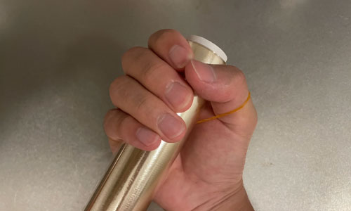 ラップの端を見つける